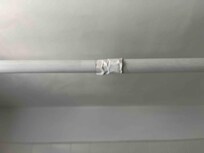 Curtain rod was broken and was taped together