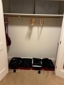 No dresser in only bedroom.