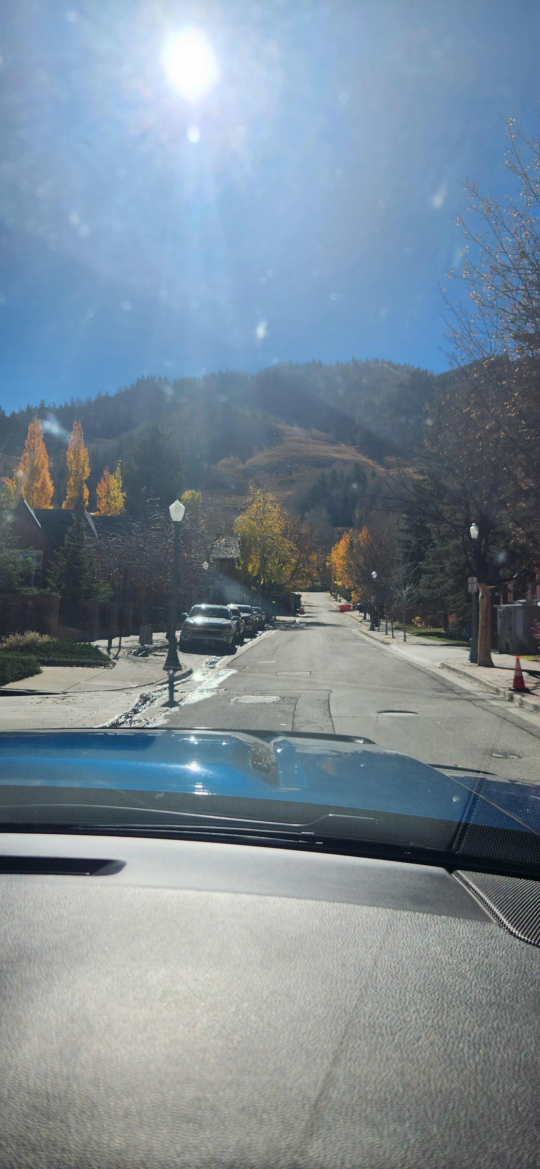 Drive up to the condo.