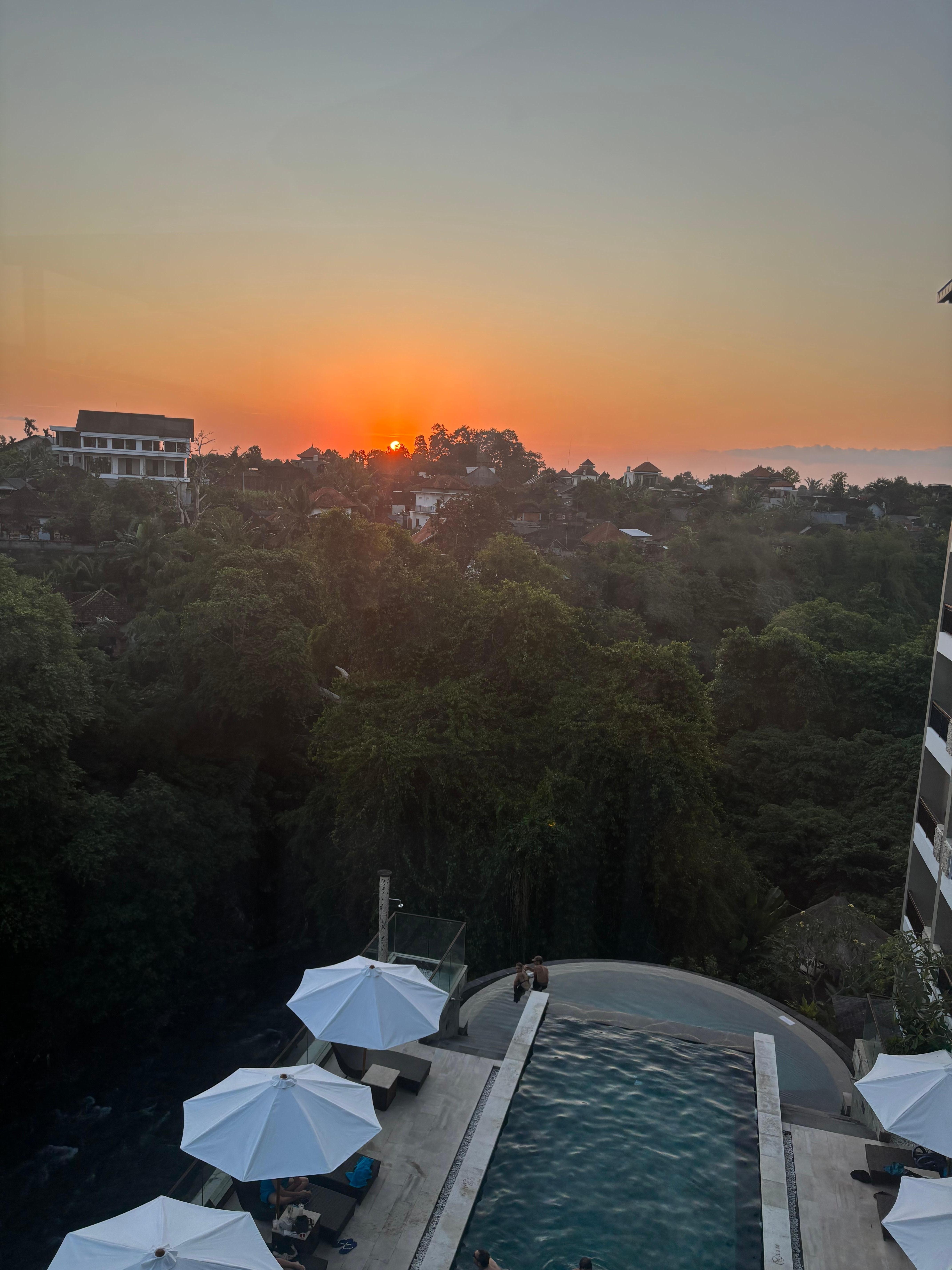 View from rooftop bar