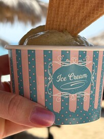Eis am Strand
