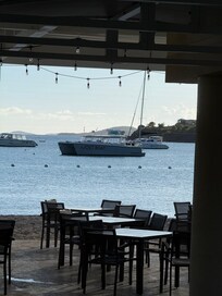 View from pool bar