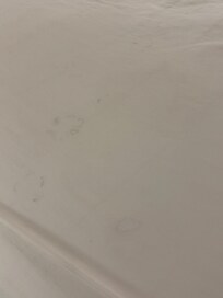 Stains and hair on these sheets
