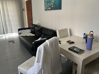 Rundown livingroom with no AC, only in the bedroom so it was so hot in there