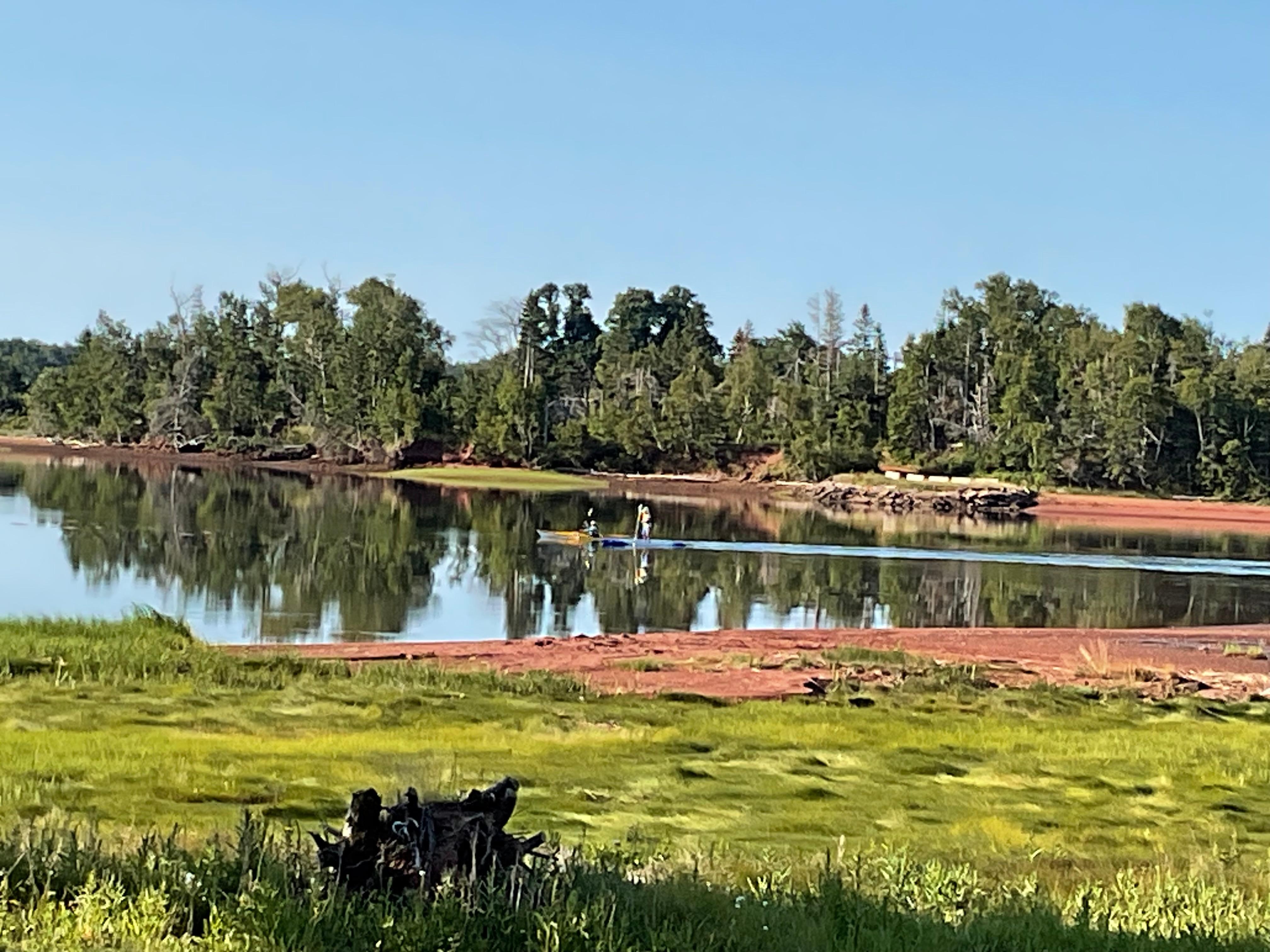 It was a perfect place to kayak and paddle board. We didn’t partake but we enjoyed watching them. 