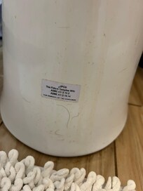 There was urine down the front of the toilet. Clearly the bathroom had not been cleaned.