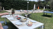 Frühstück immer draußen