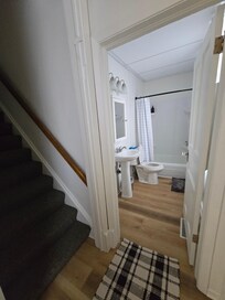 Kitchen view of thr bathroom