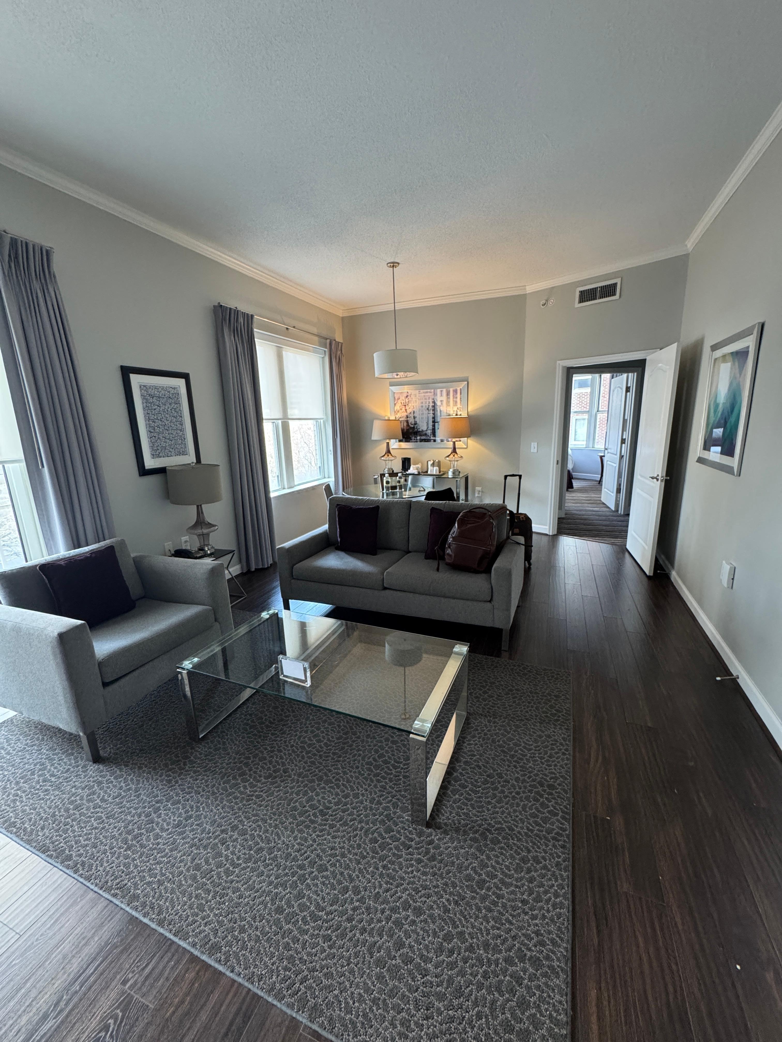 Picture of the spacious living room for the unit.