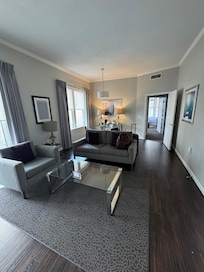 Picture of the spacious living room for the unit.