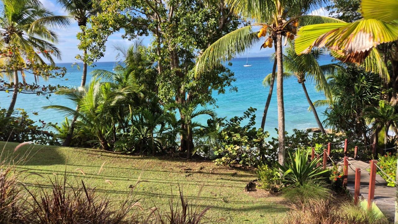 très jolie vue sur une mer d'un bleu incomparable