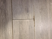 The ripped up floor.