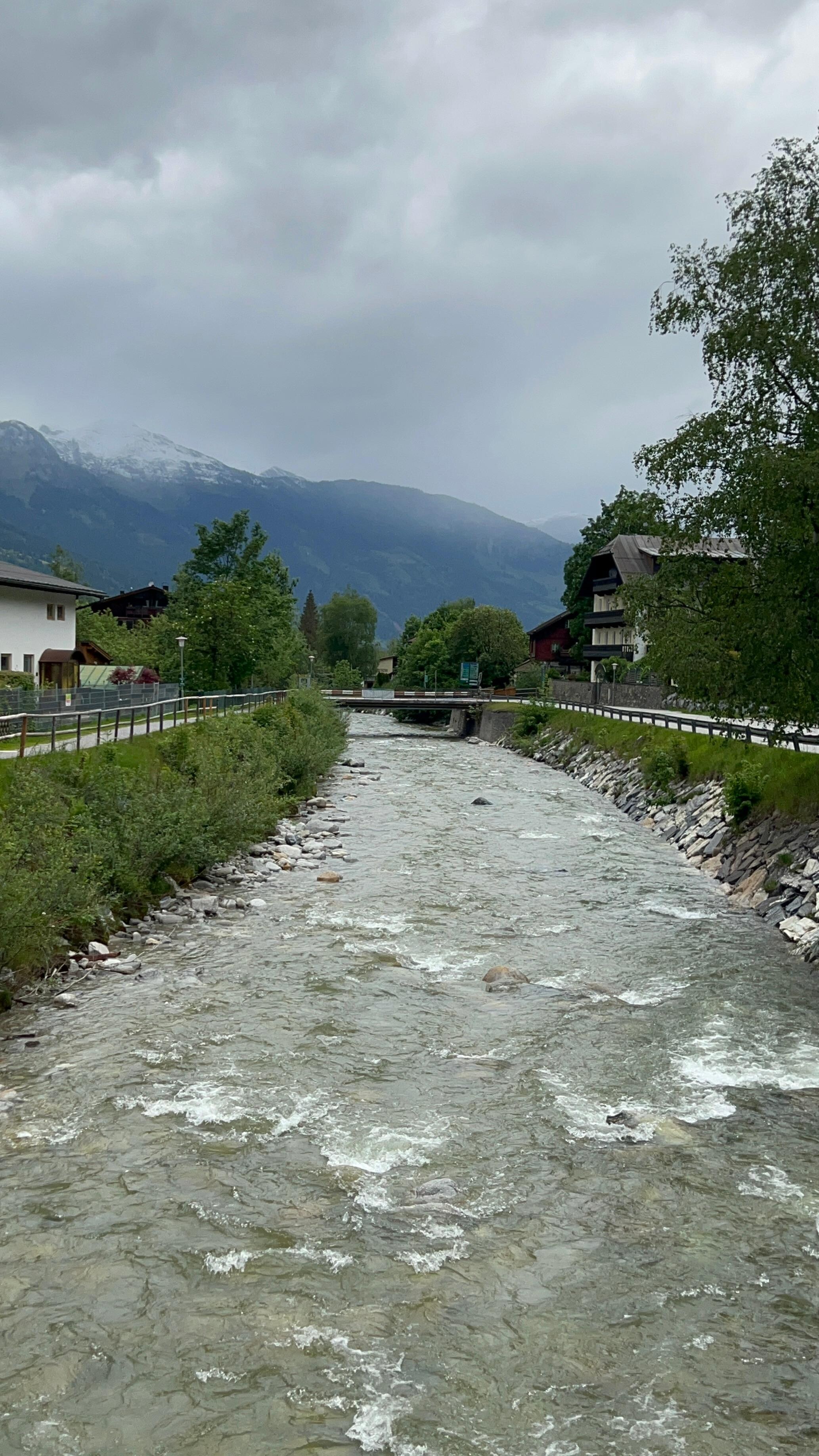 View from the bridge in front of the hotel. 
