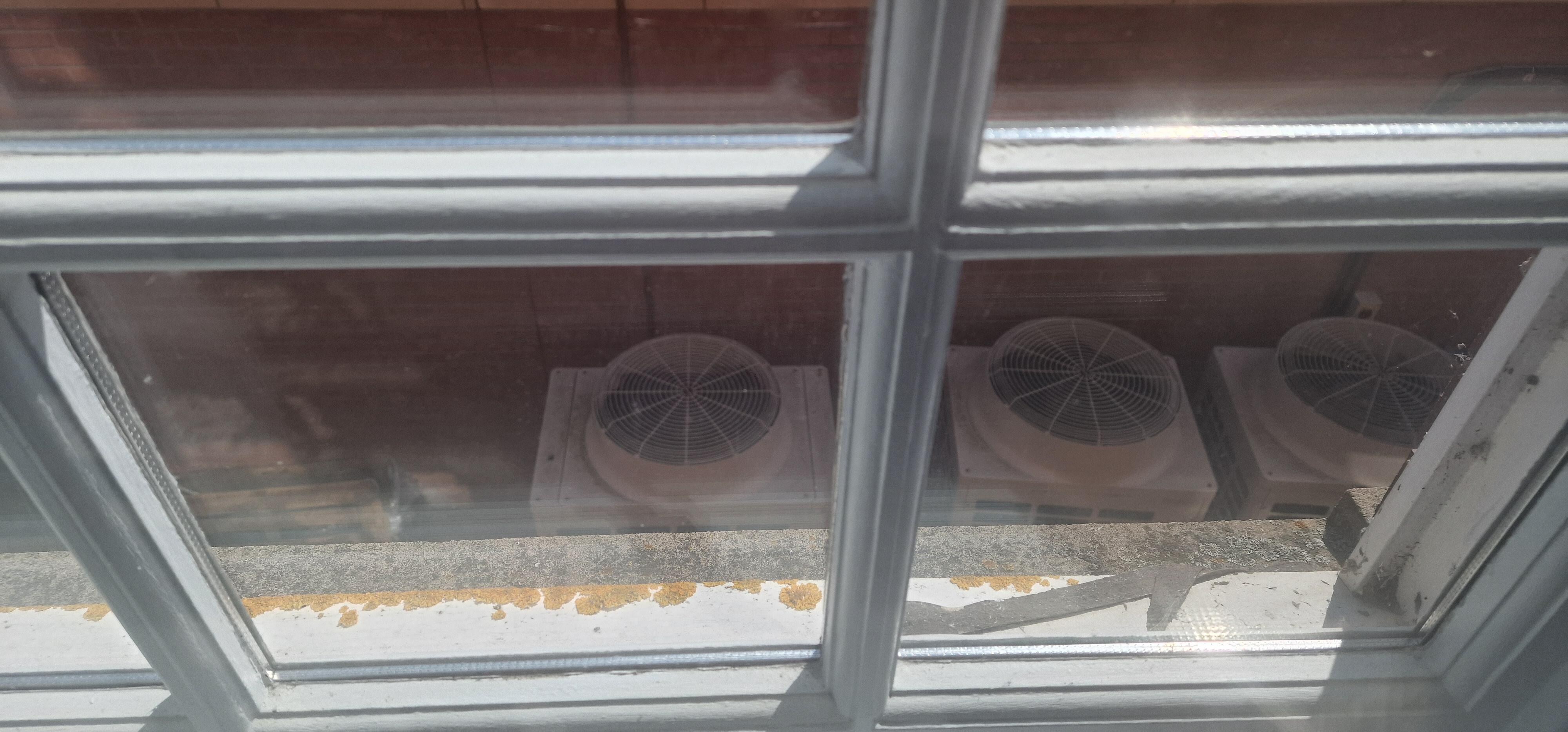 View from room, sealed window.