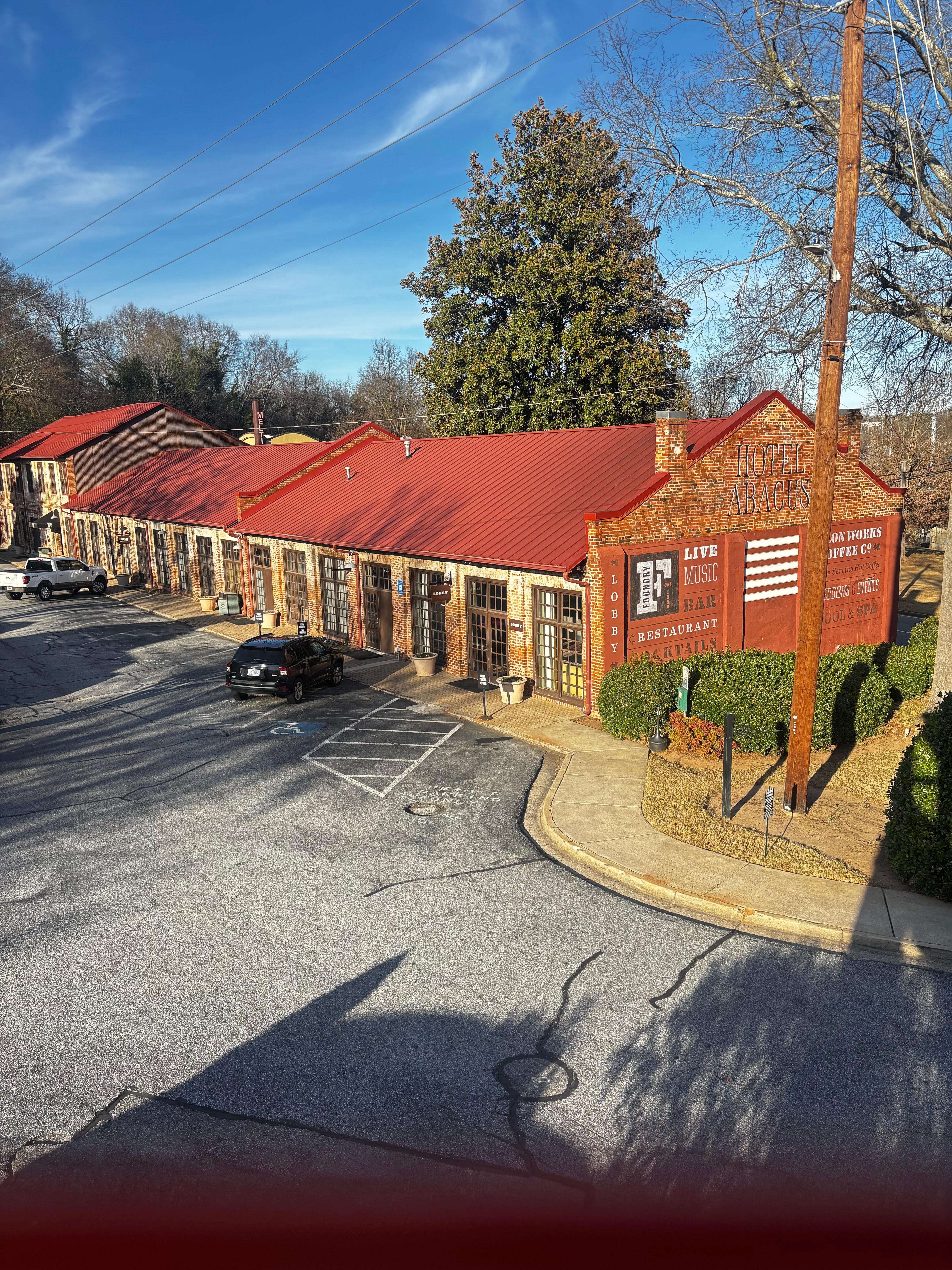 View of the lobby and coffee shop
