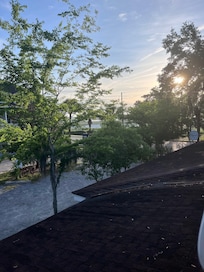 View from the kitchen windows