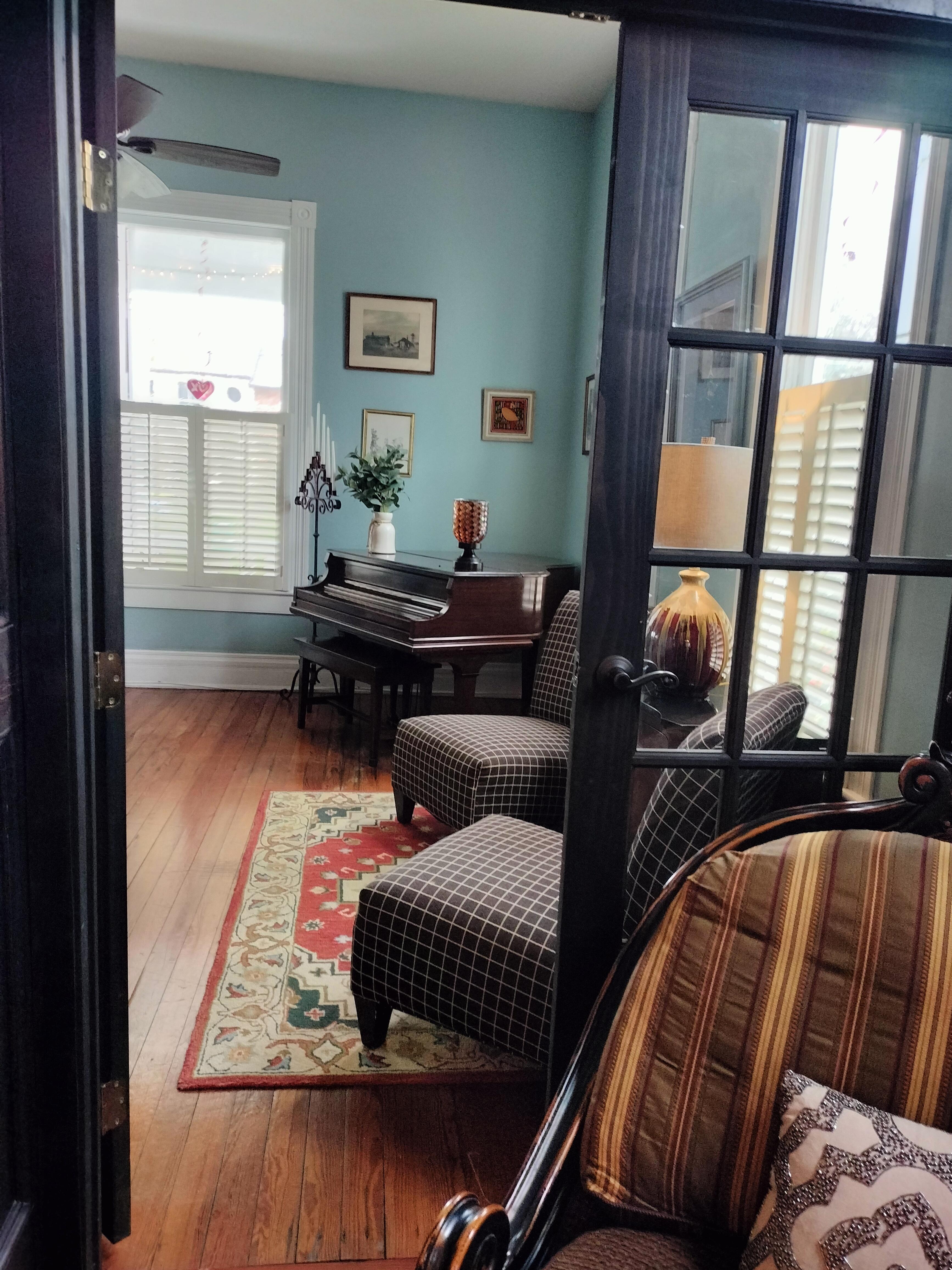 Downstairs parlor