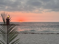 View from our private beach anniversary dinner!