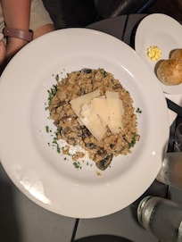 Portabello mushroom risotto was to die for.