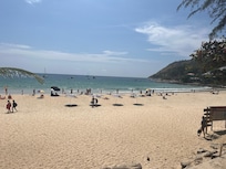 Uncrowded beach at Nai Harn