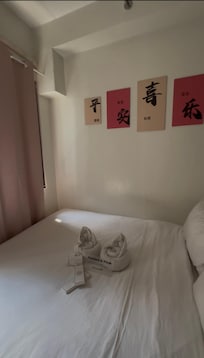 the bed