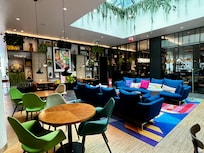 Sitting area in lobby.