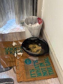 1st floor bathroom with massive water leak.