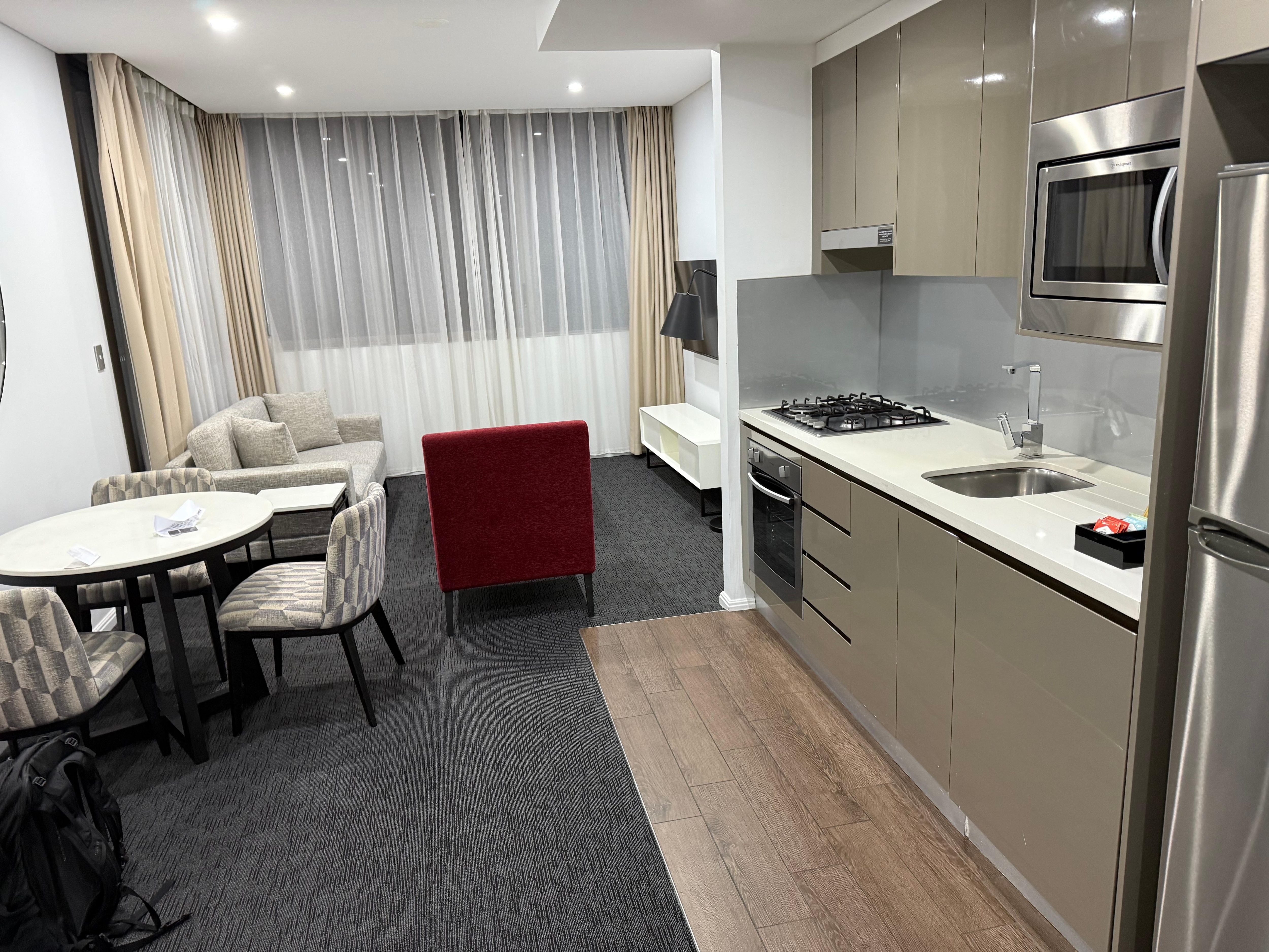 Living room and kitchen 