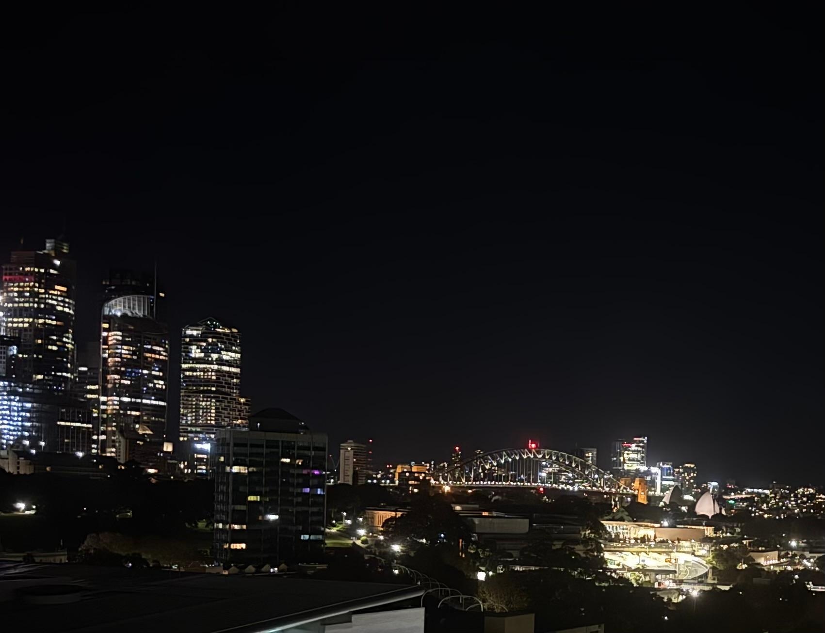 View from the window night