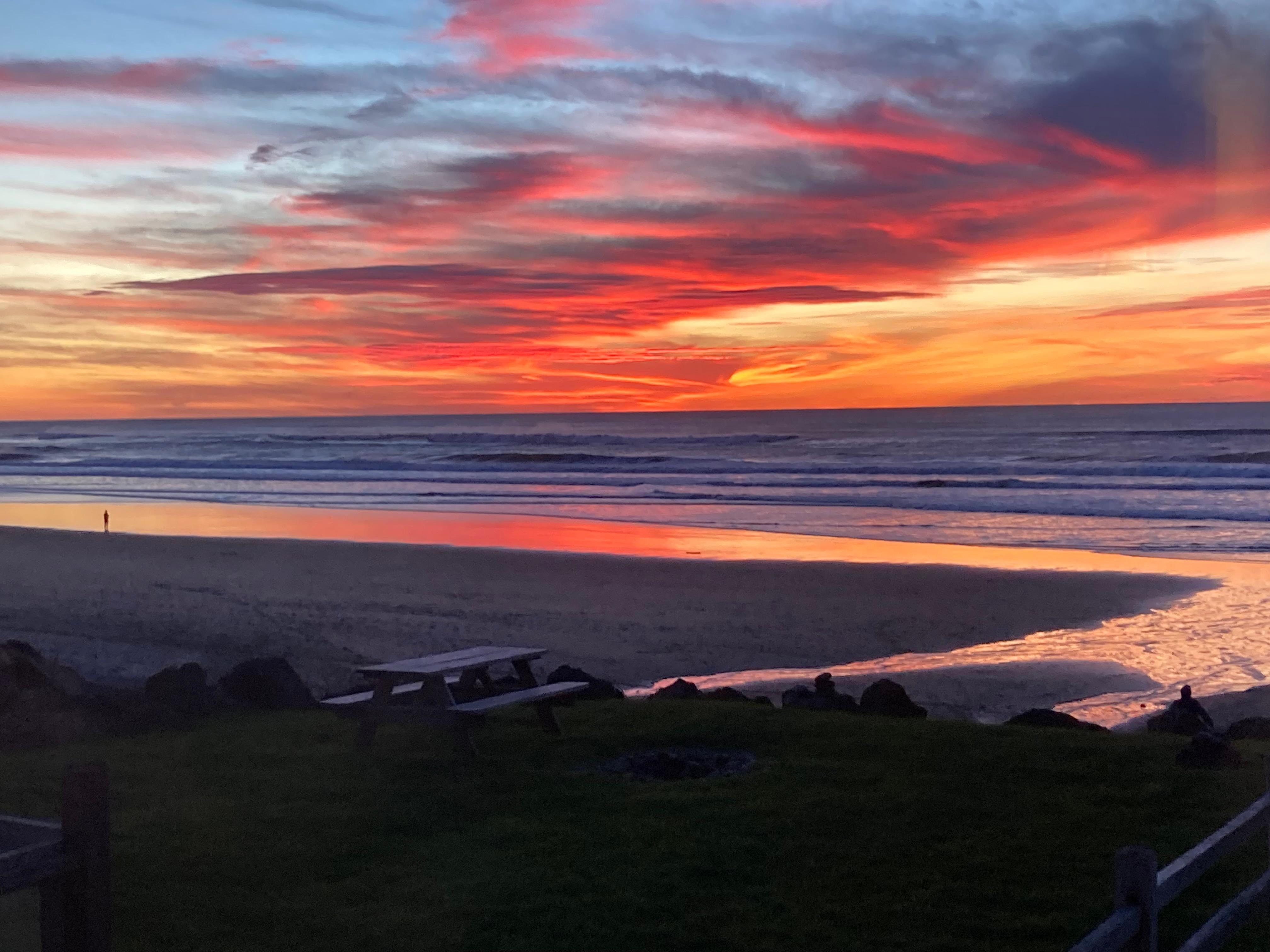Breathtaking sunsets from living room 