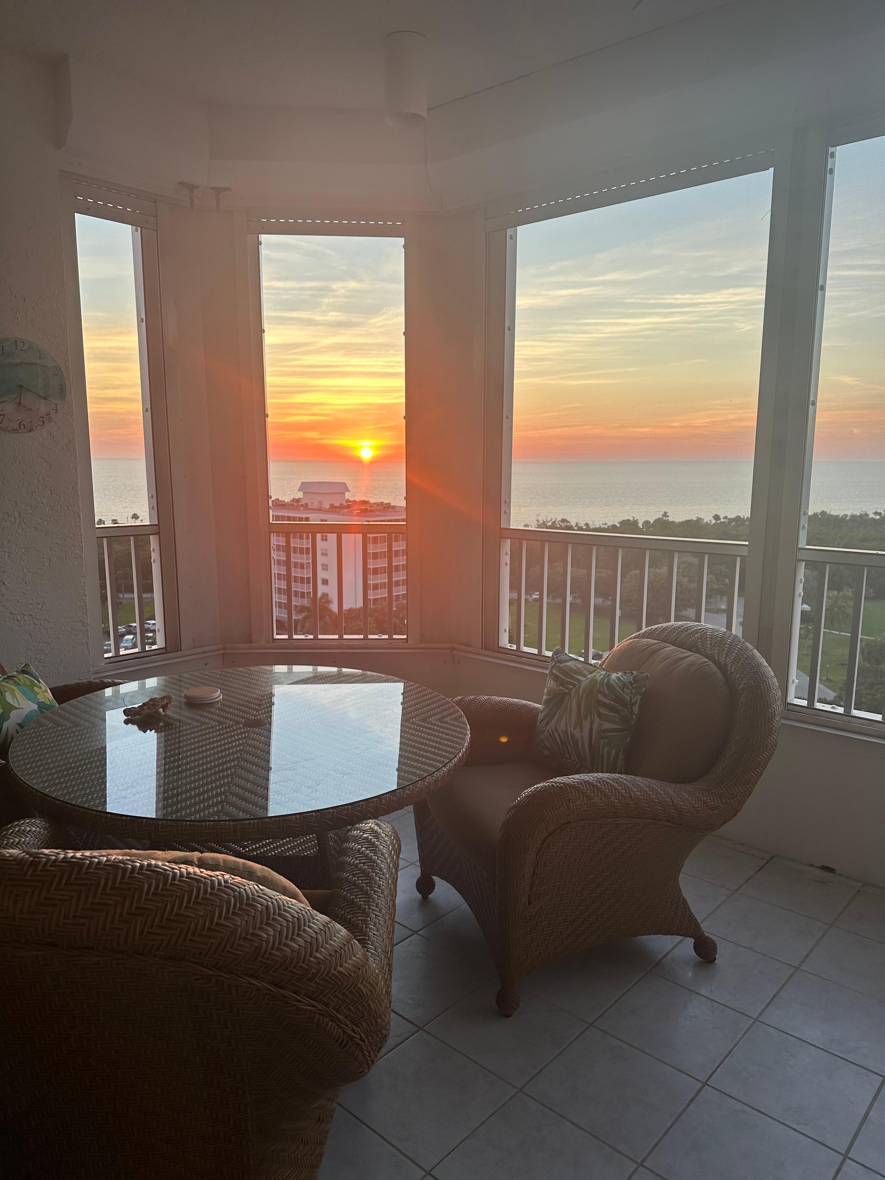 Sunset from the lanai