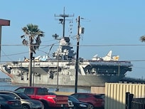 right near the USS Lexington Museum