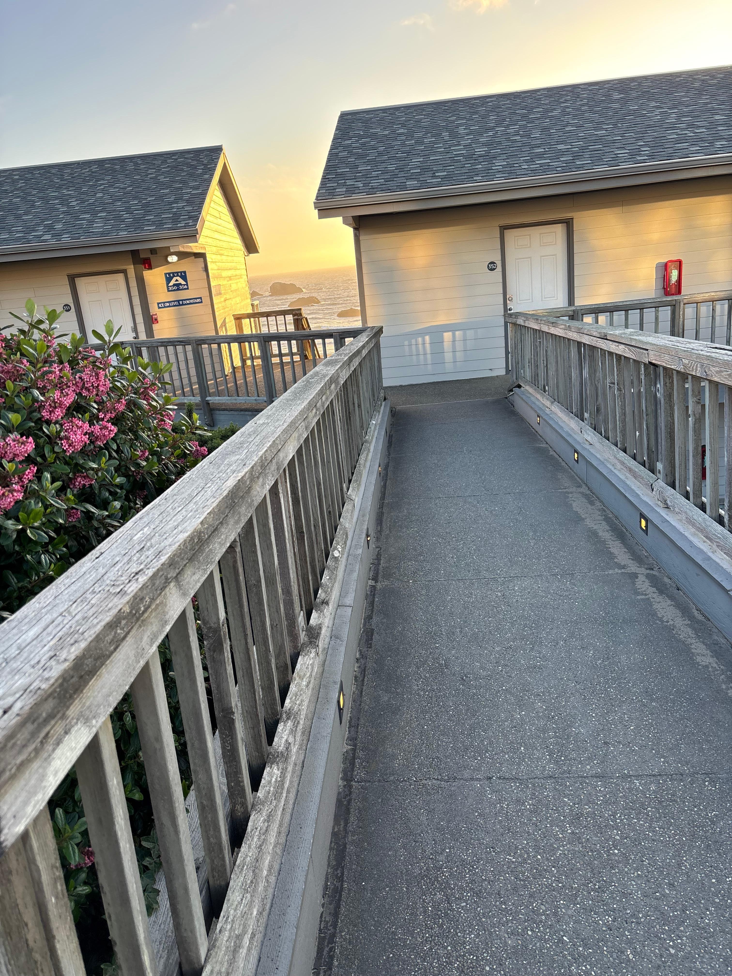 A quick walk to the beach.