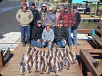 Back at the dock after fishing.