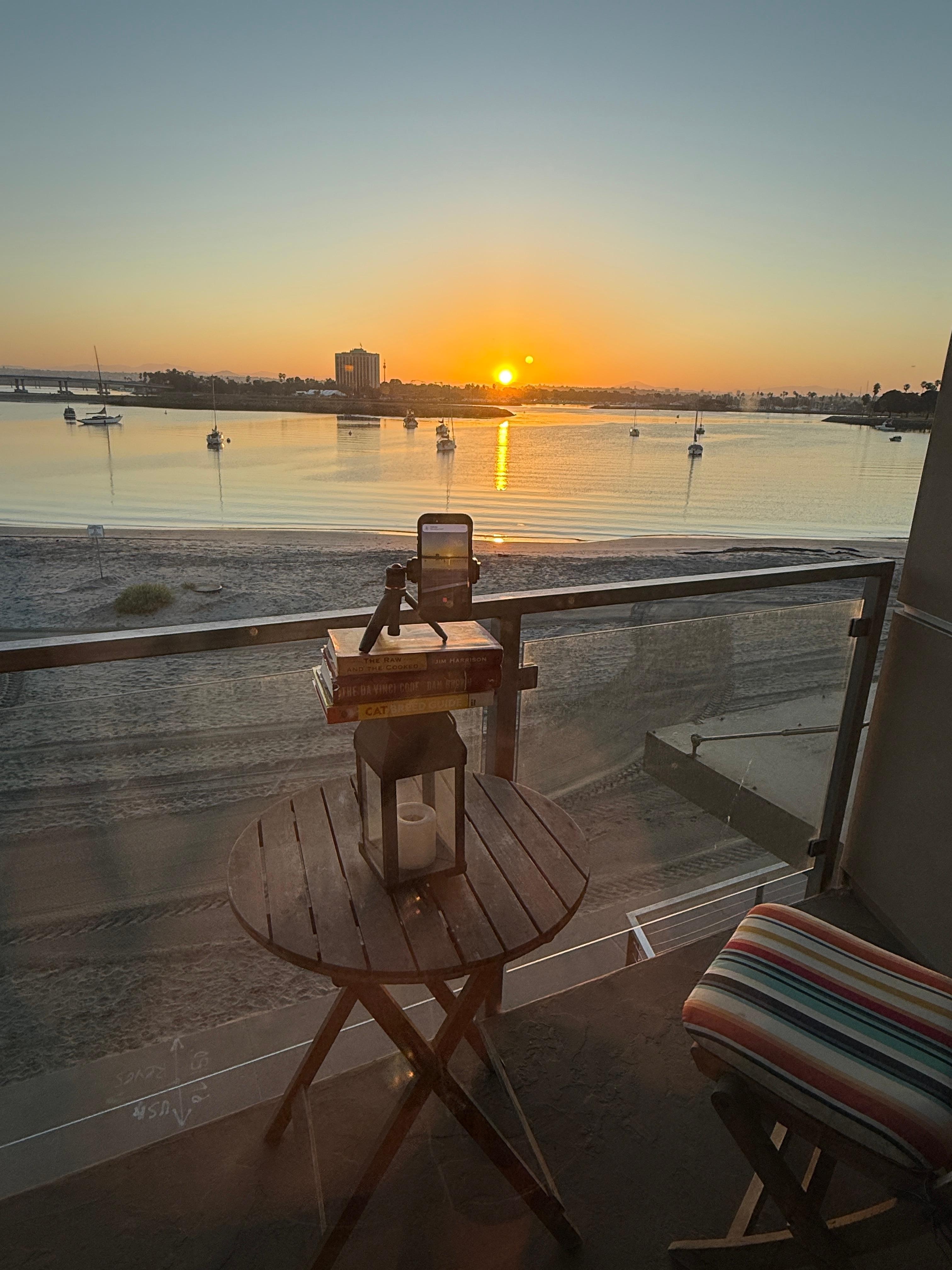 Sunrise view from home