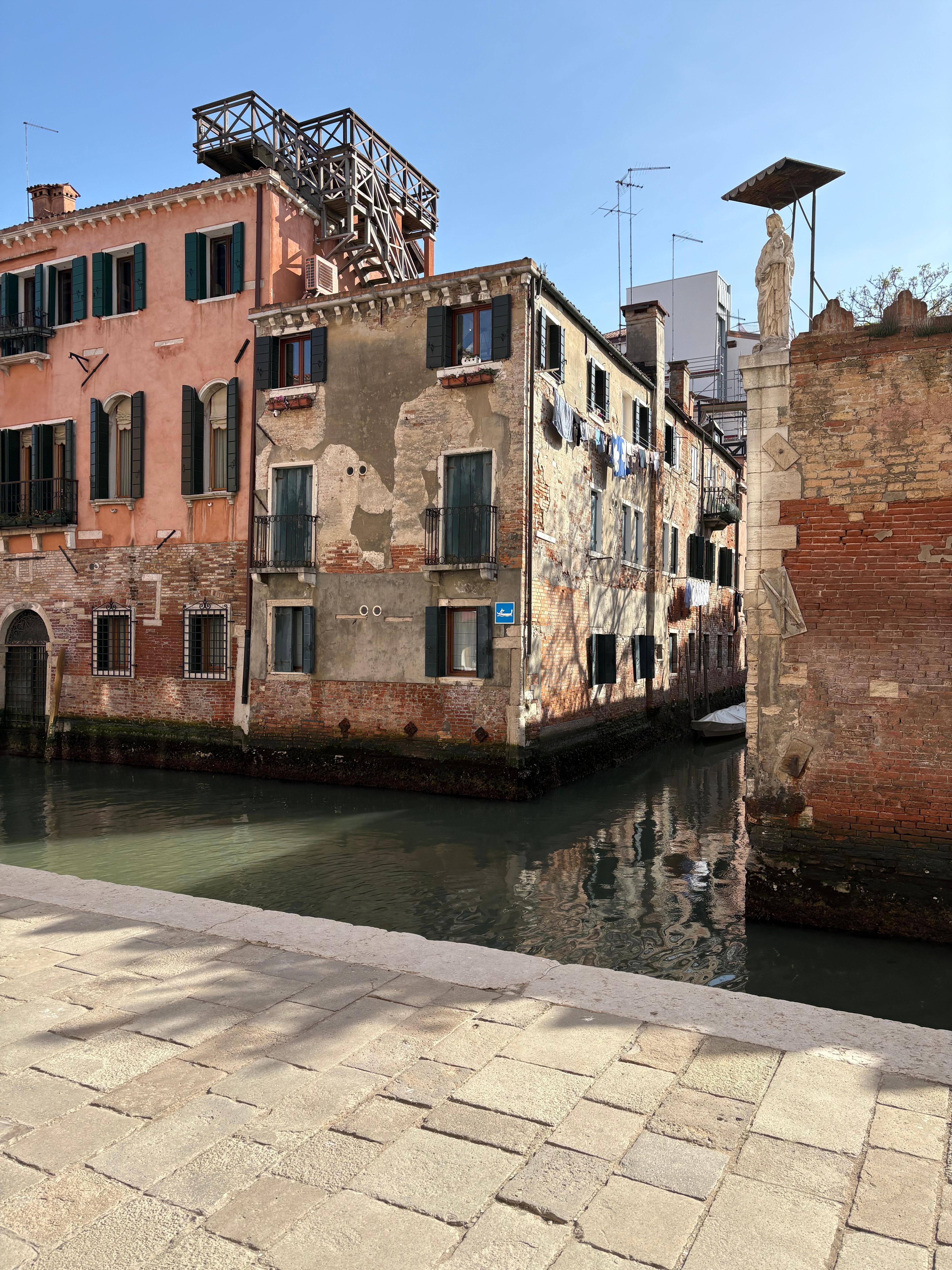 View of apartment from the other side of the canall