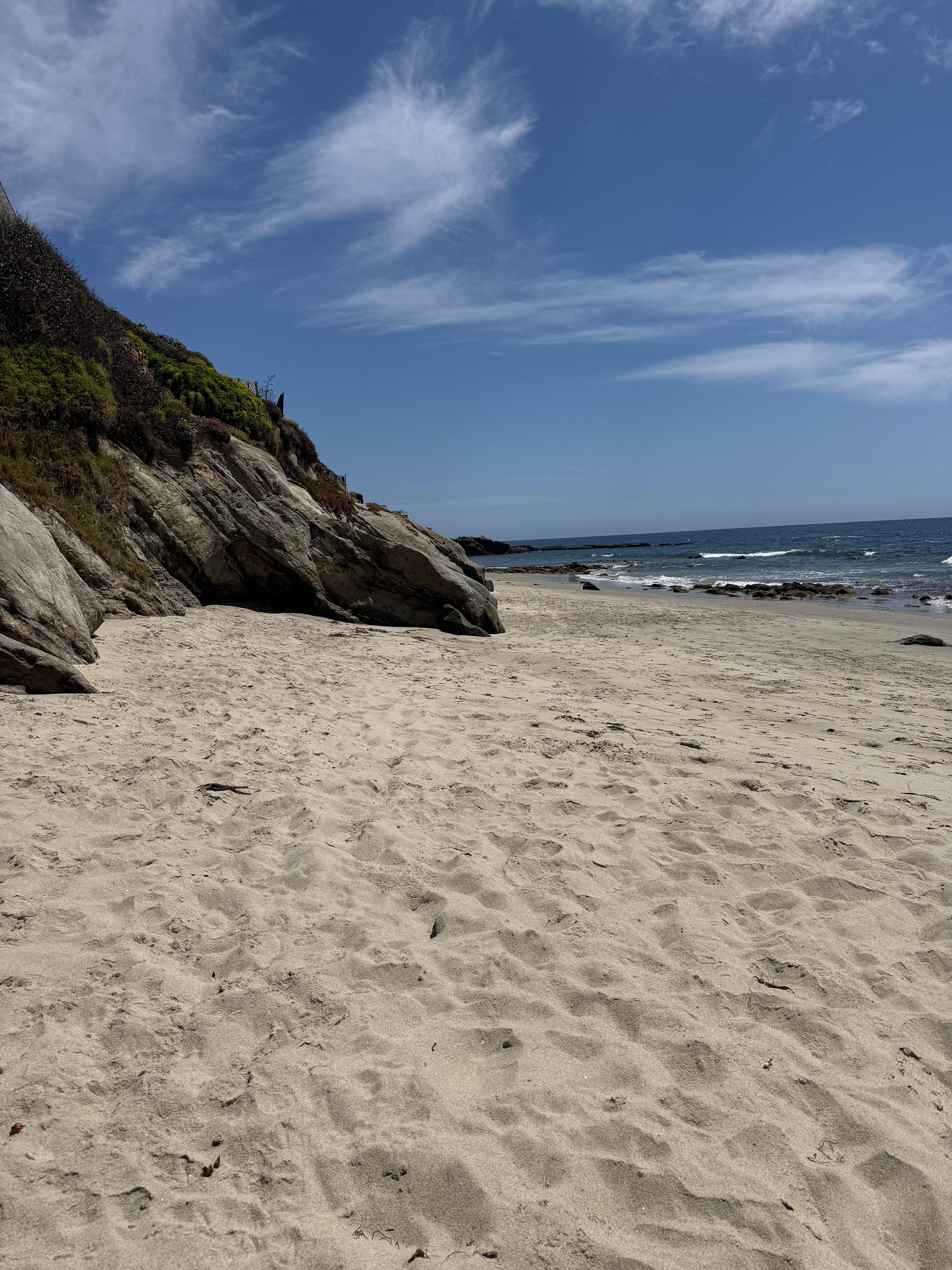The beach directly across the streey