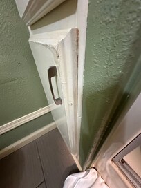 Water damaged cabinets