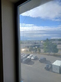 Broken window glass