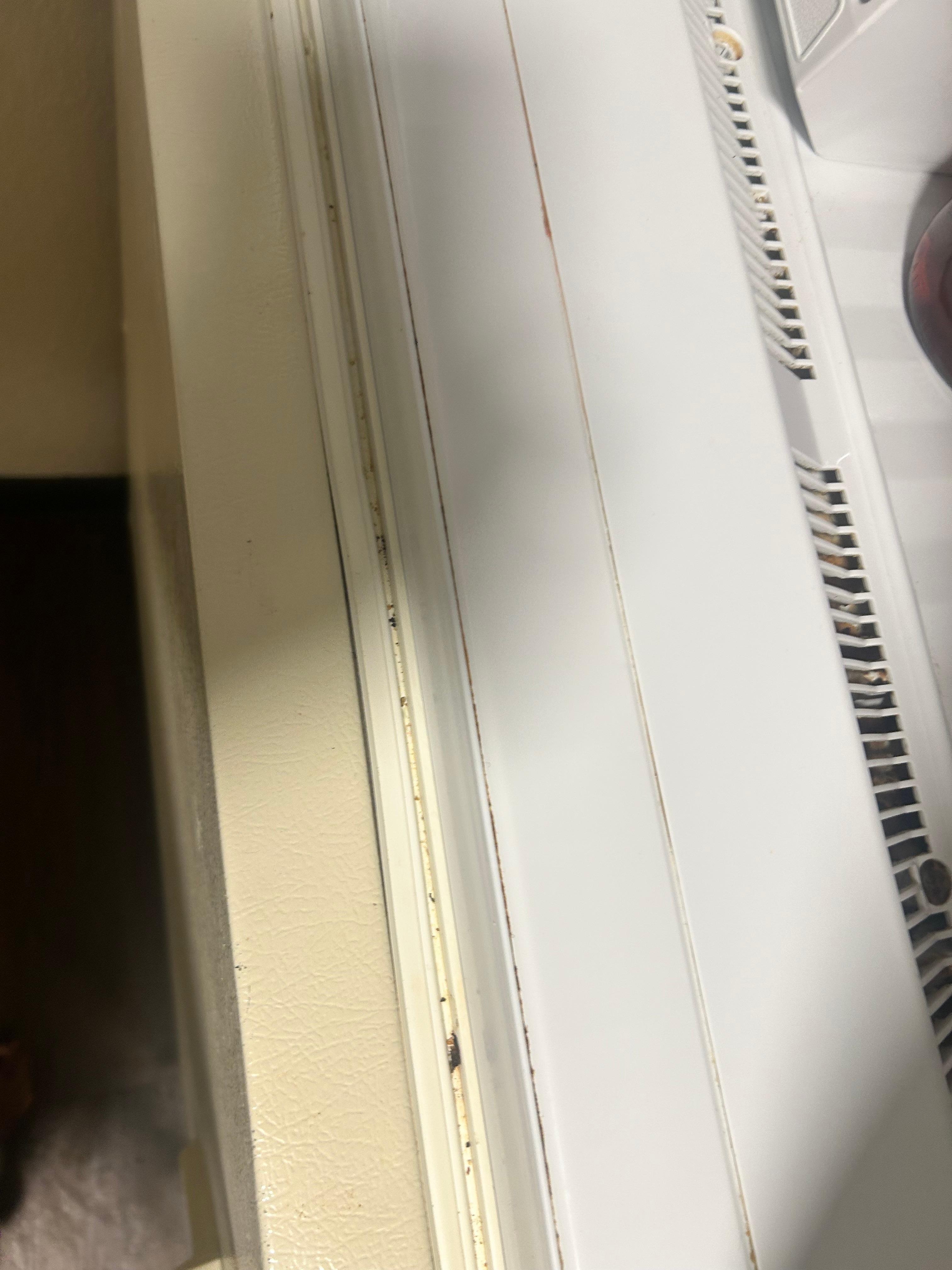 Refrigerator was dirty.