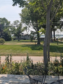 Nice deck across the road