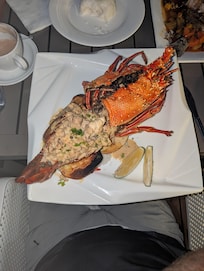 Whole lobster dinner