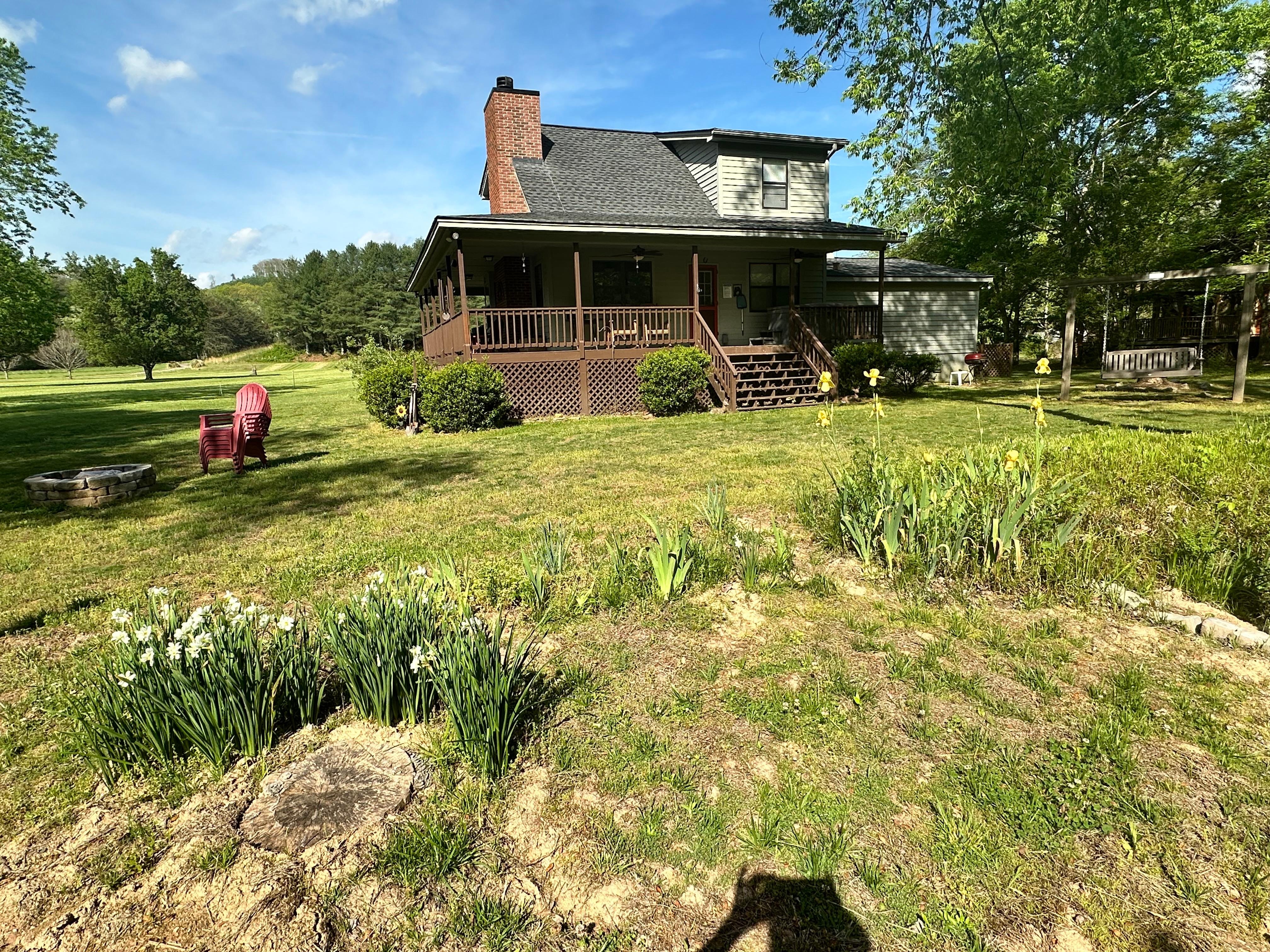 Back of cabin near river