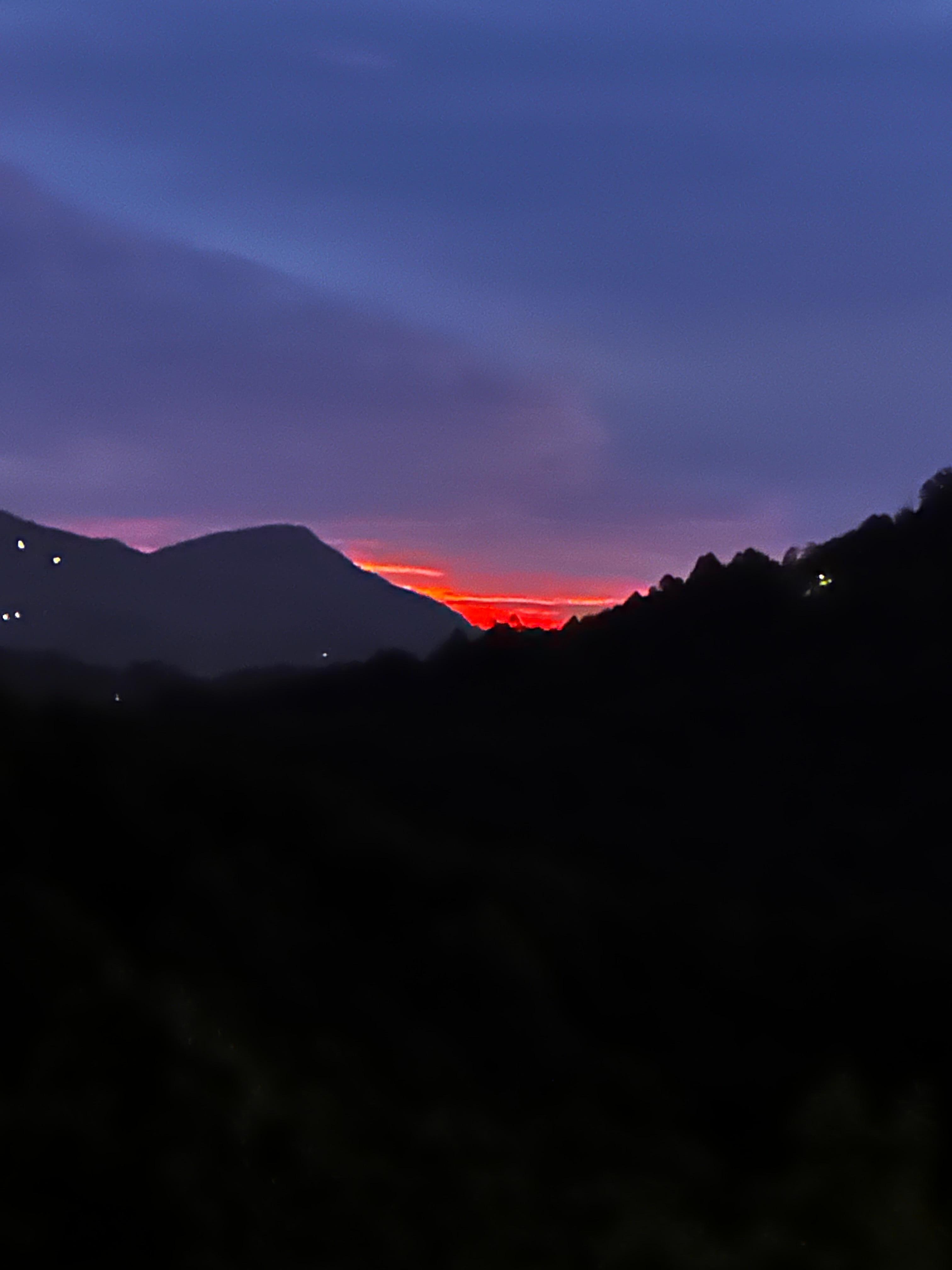 A gorgeous sunset from the deck