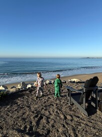 Backyard facing the ocean
