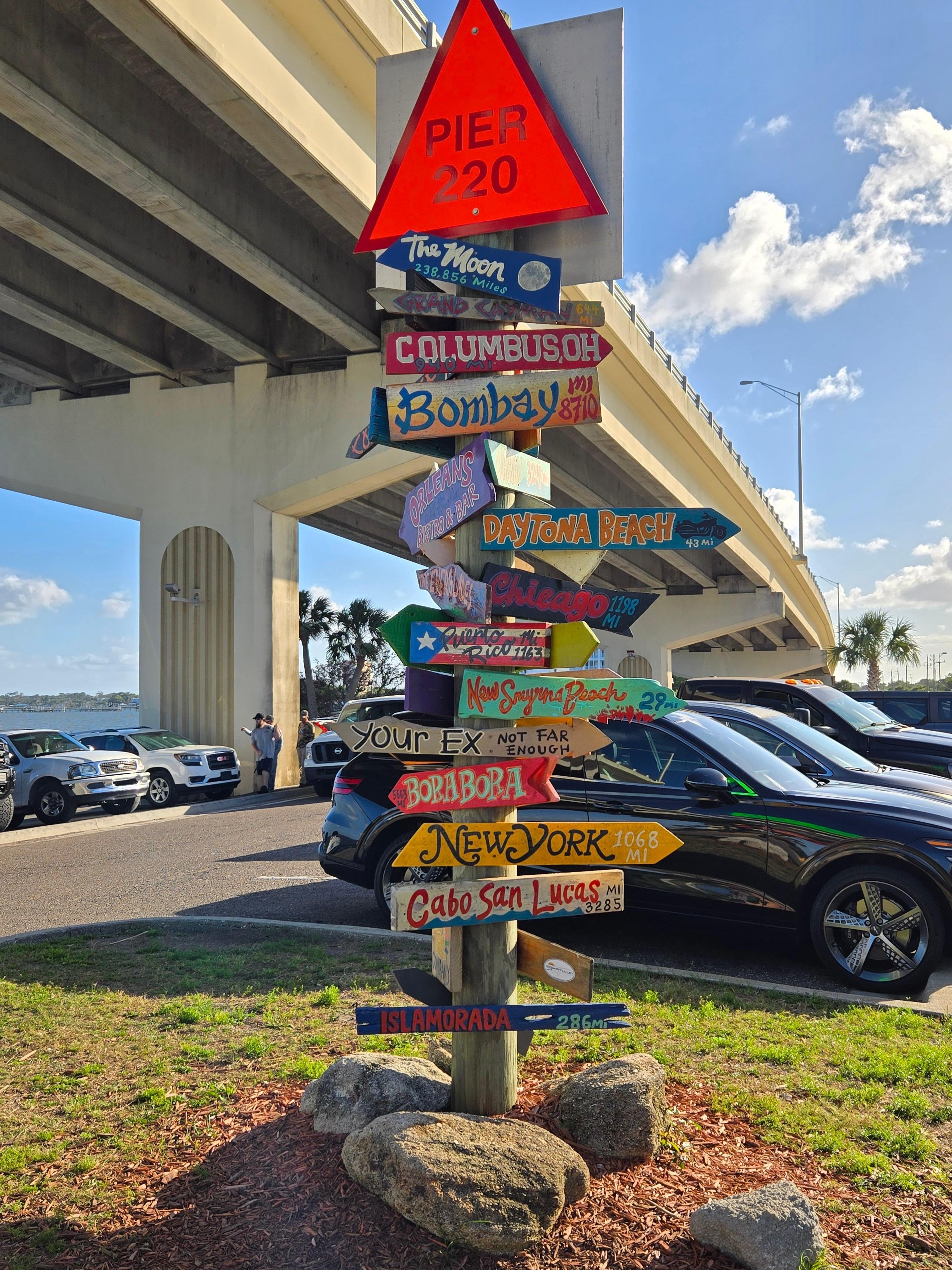 short walk to the bridge and Pier 220