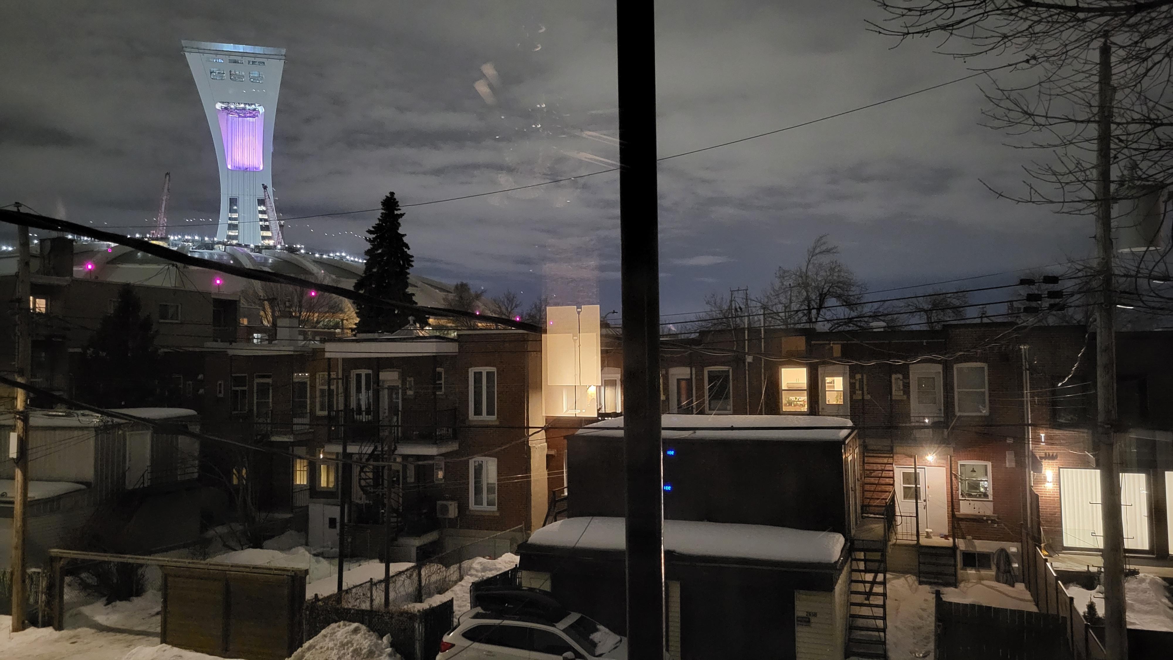 View of the Olympic stadium.