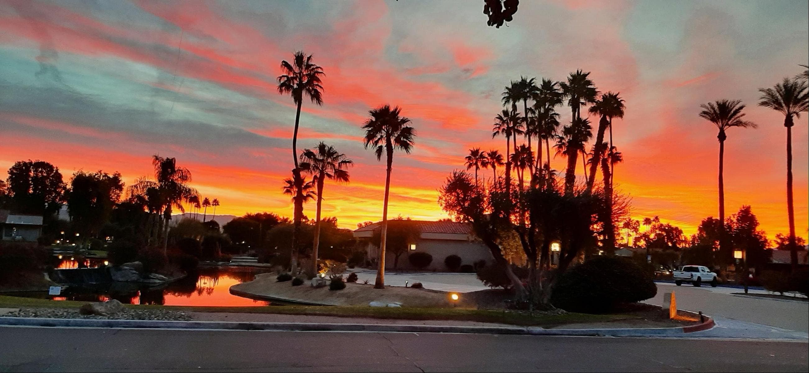 Sunrise from front patio.