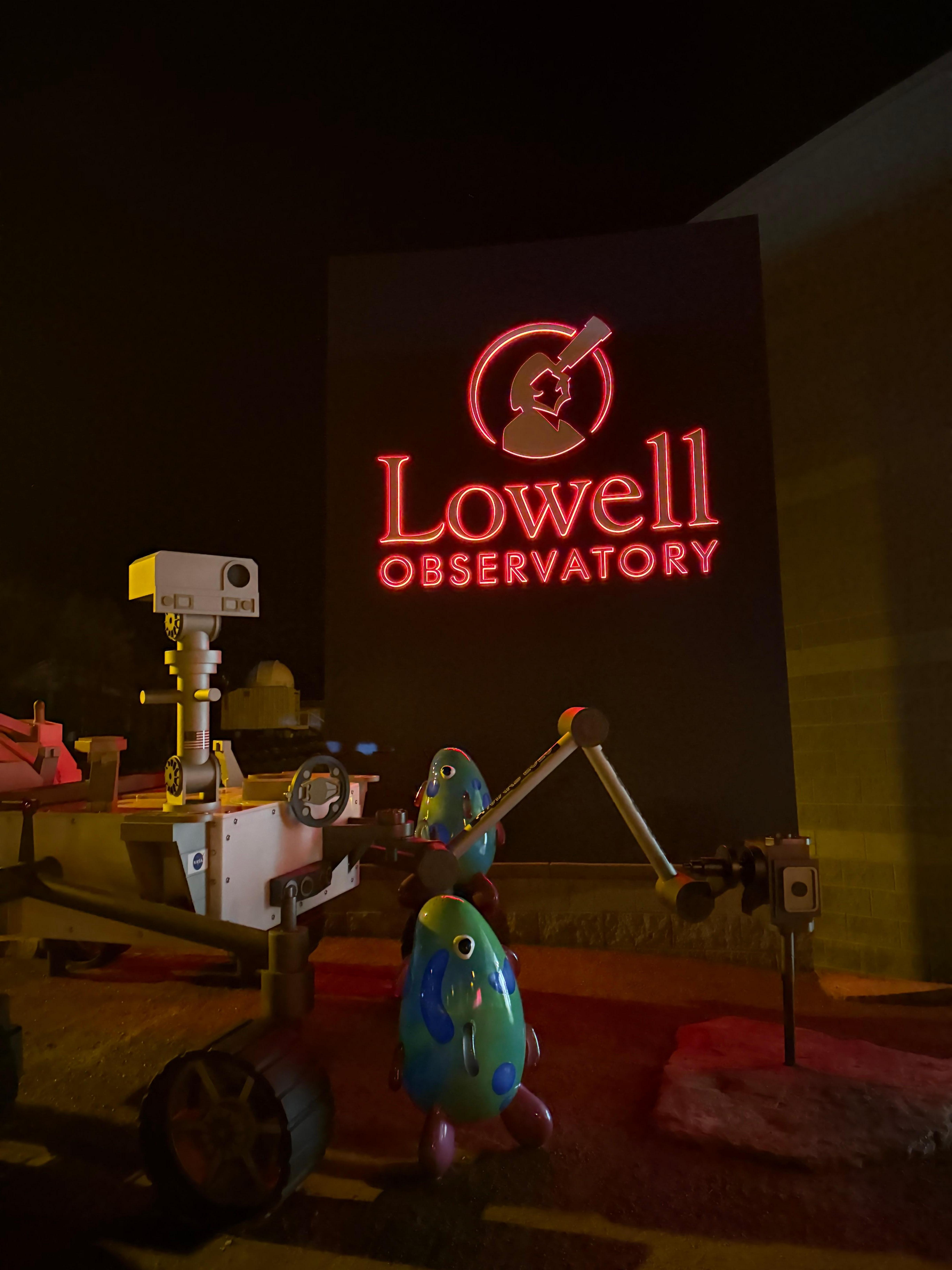 Lowell observatory just 15 minutes away.