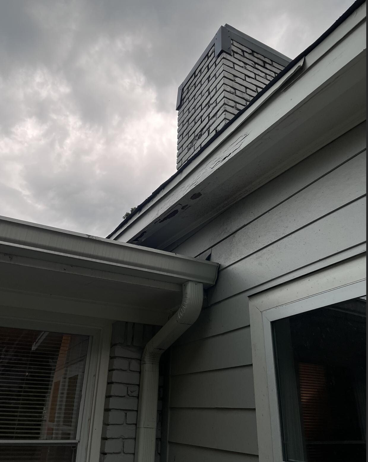 Roof broken and leaking into sunroom